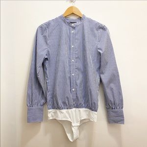 J.Crew || Perfect Stripe Stretch Bodysuit